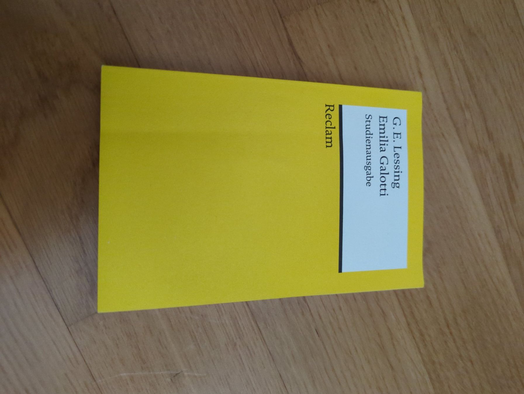 Libri: Emilia Galotti – Usato da Buchs ZH venduto da mil_929h