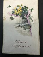 fünf verschiedene Neujahrskarten 1900-1915
