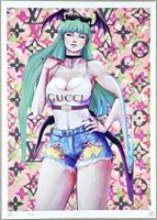 Death NYC Ltd Ed Pop Art Druck " Vuitton GUCCI Girl