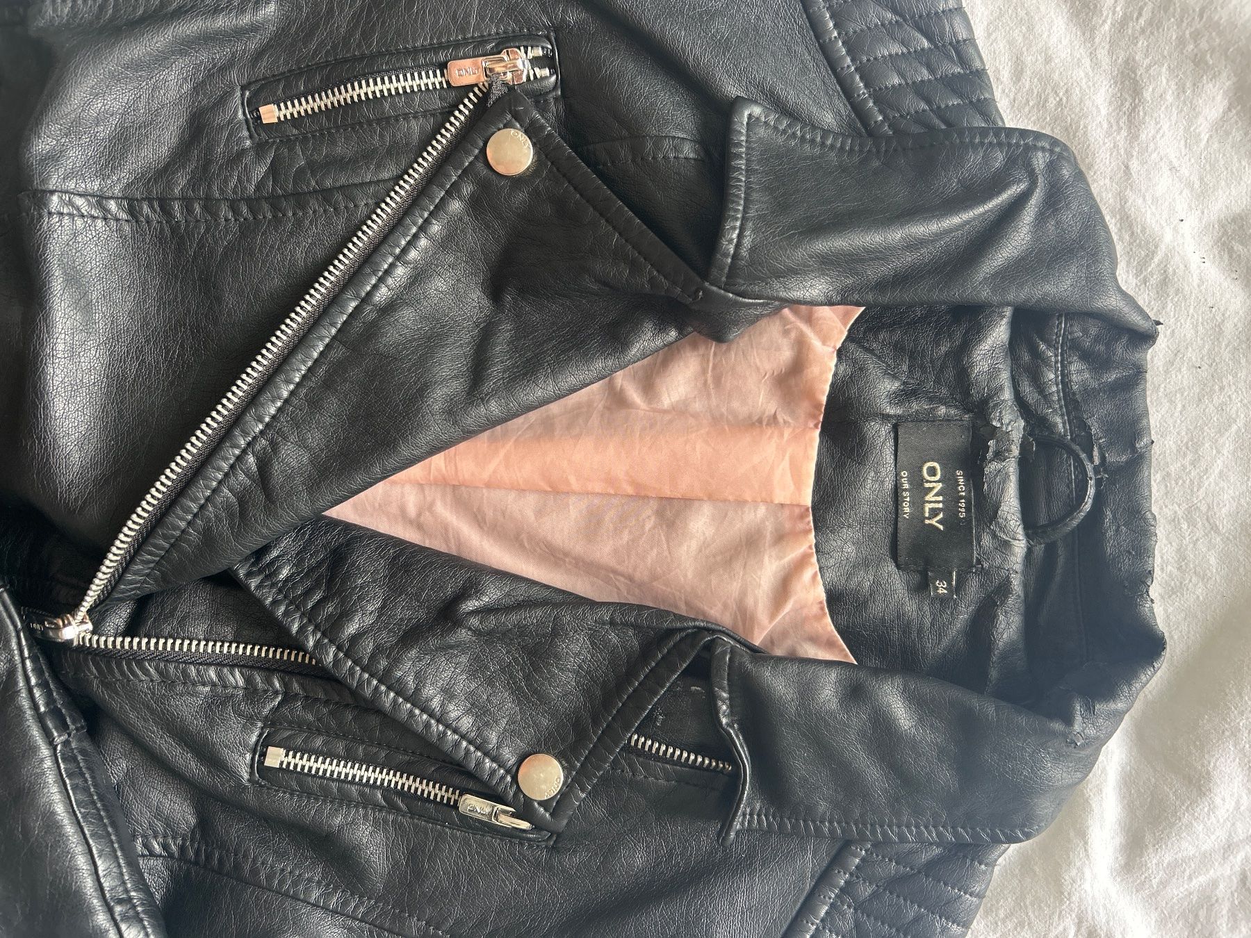 Only Giacche: Kunstlederjacke schwarz ONLY – Usato da Lohn-Ammannsegg venduto da norina_3 1