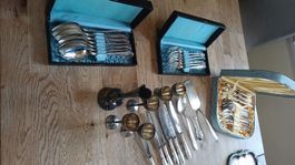 Lot Posten Besteck versilbert