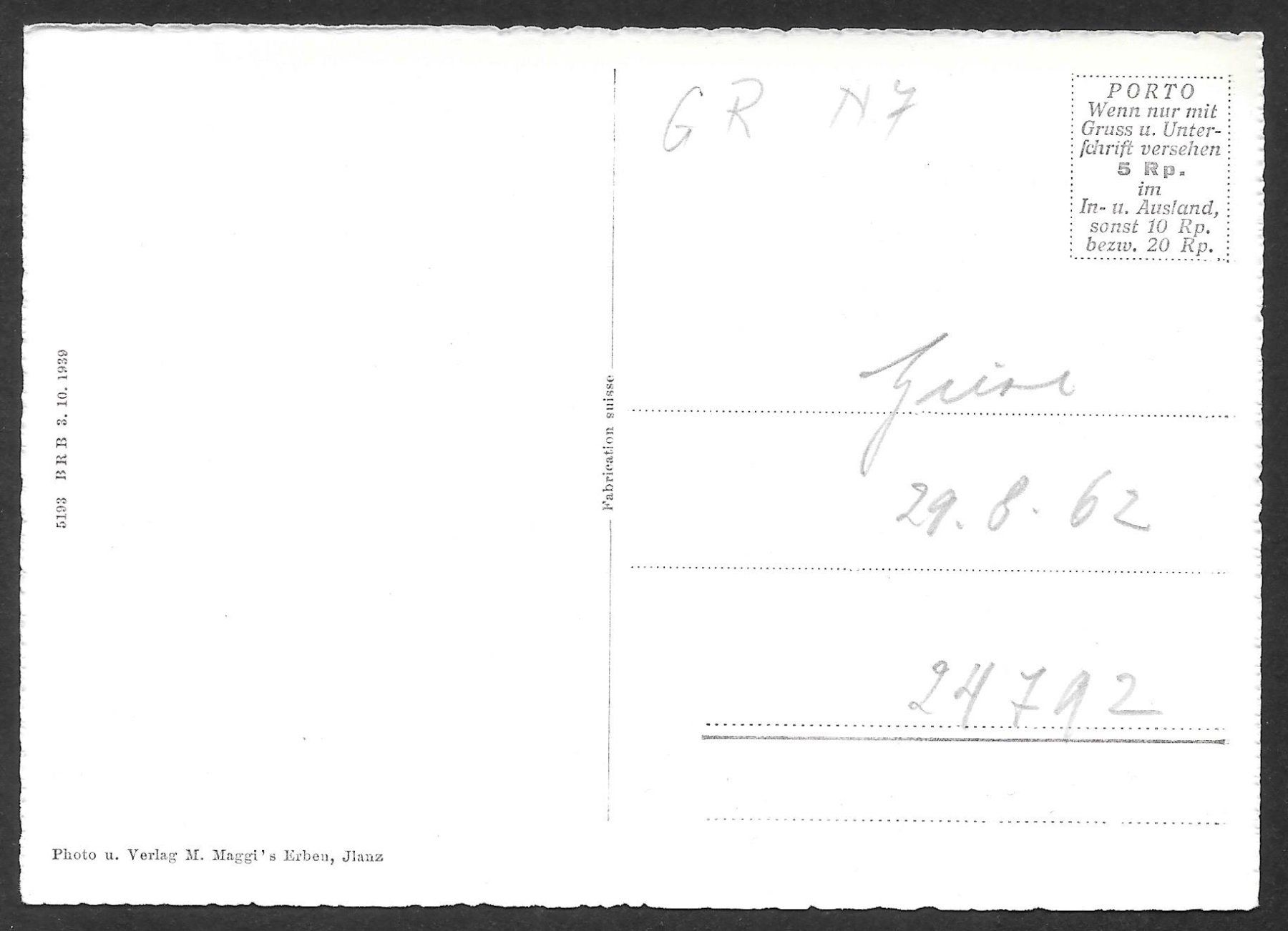 Cartoline postali: Ilanz Glion Städtli – Usato da Olten venduto da clotaldi 1