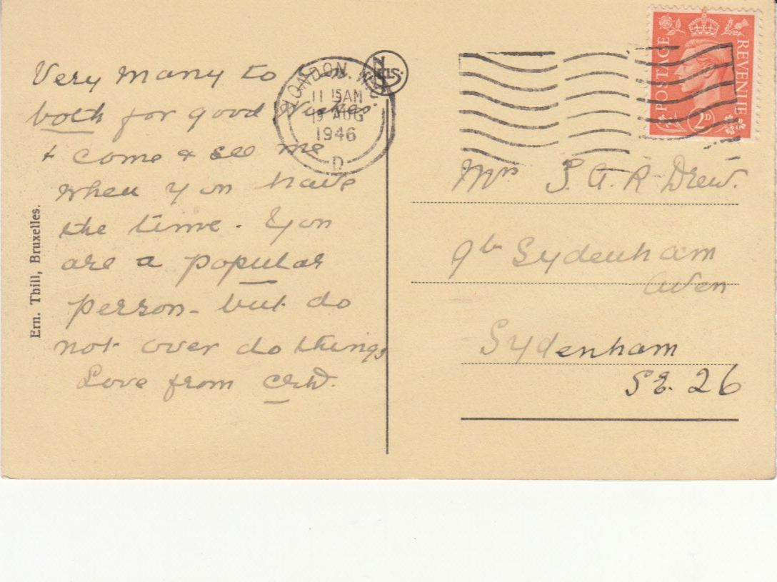 Cartoline postali: Gent 1946 – Usato da Bürglen TG venduto da StampGraf 1