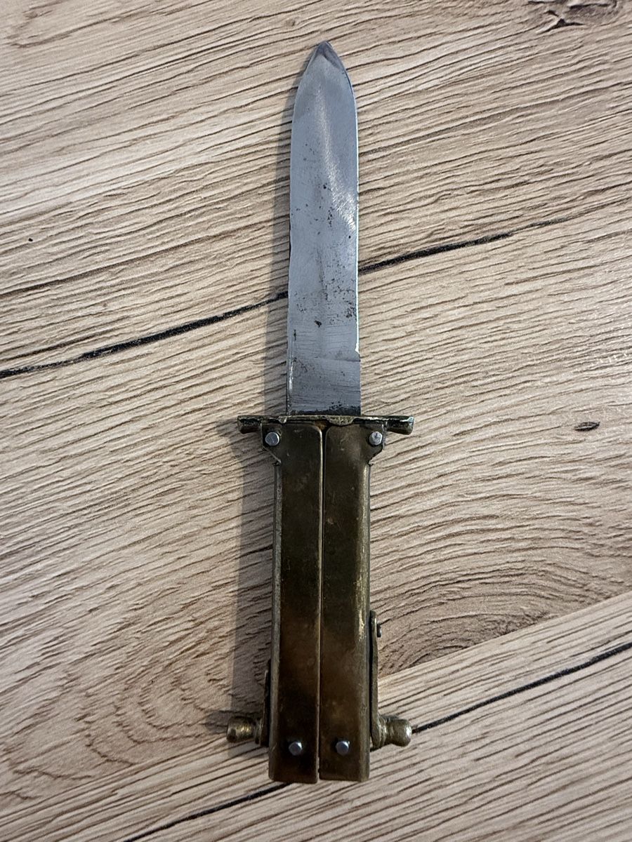 Posate: Altes Pantographenmesser mit Messinggriff – Usato da Wettingen venduto da Ni_la_lo 3