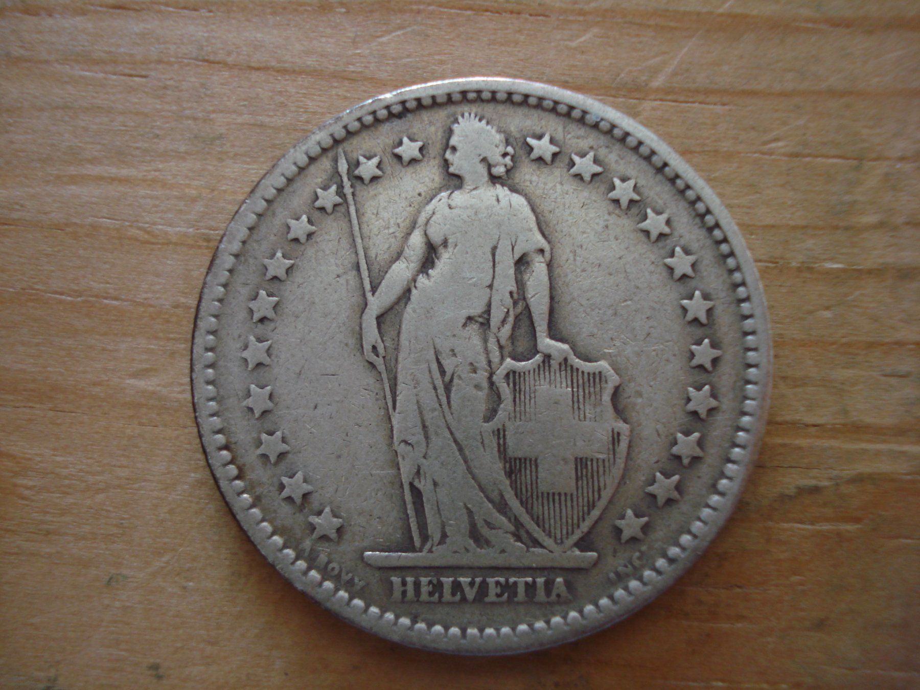 Alle Münzen: (N4) 2 Franken 1894 – Gebraucht aus Erlach von Net-Coins 1