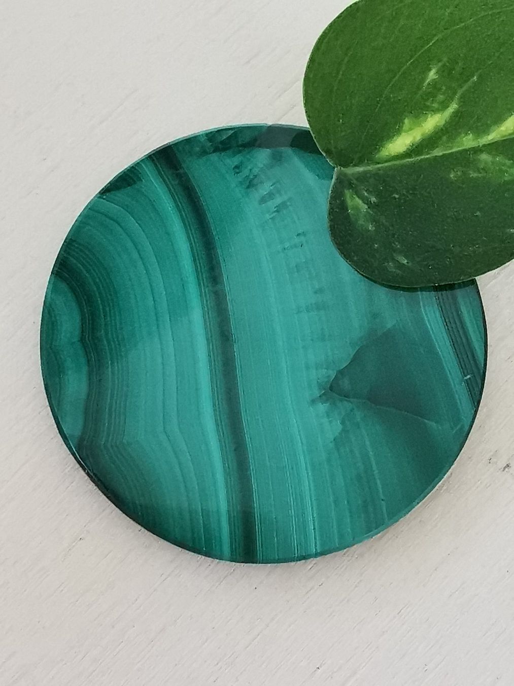 Minerali & Pietre curative: GROSSE Malachite Scheibe,  TOP-Qualität / Sondererkauf – Nuovo e nell'imballaggio originale da Dierikon venduto da Buntspecht-10