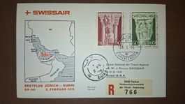 Swissair Zürich - Dubai 02.02.1976