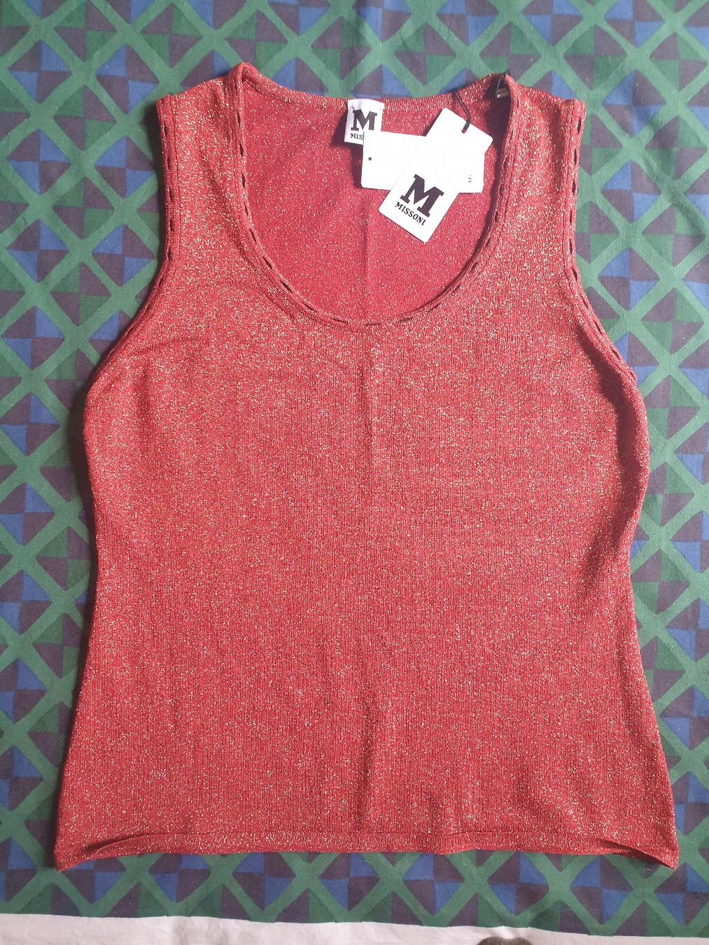 Missoni Top: Stricktop Lurex, Missoni, Gr.46 – Nuovo e nell'imballaggio originale da Zürich venduto da yoarg