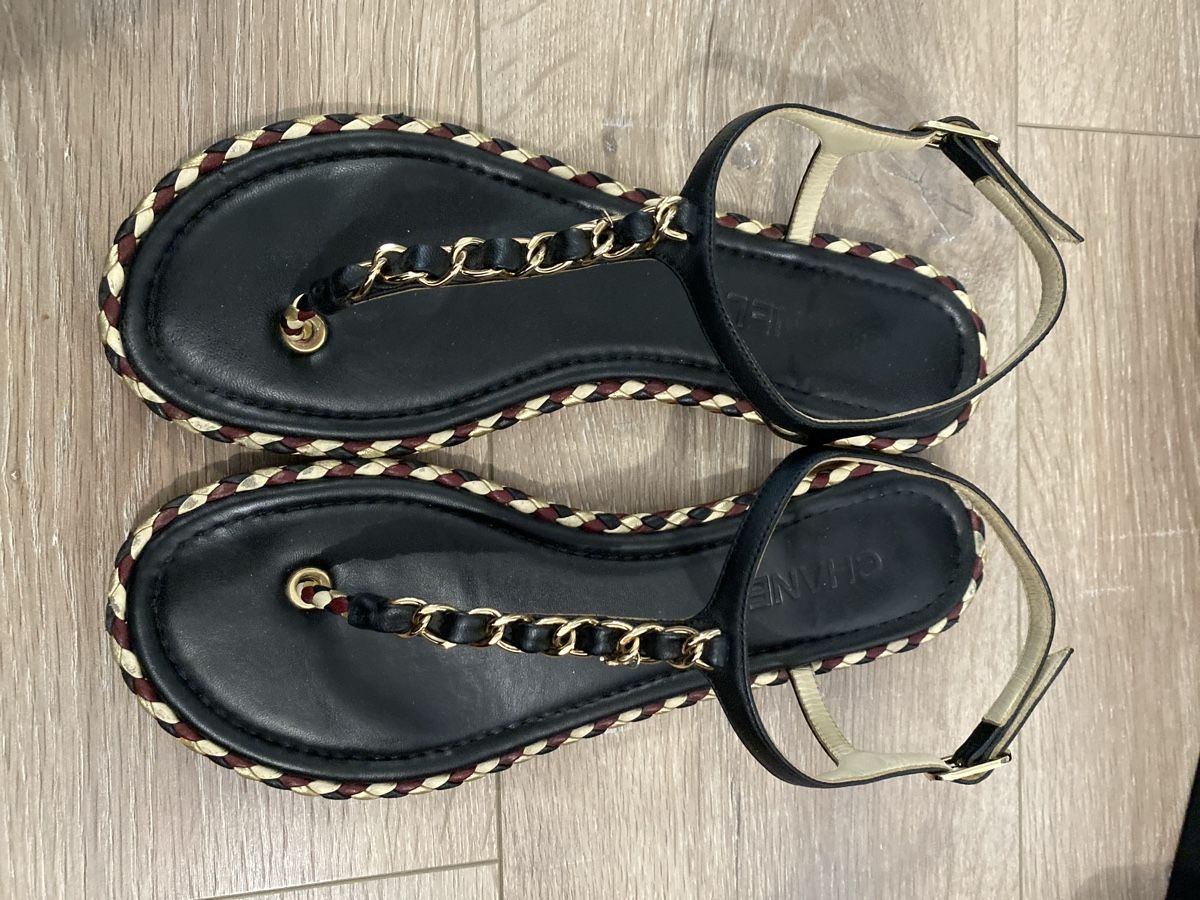 Chanel Scarpe da donna: Sandales Chanel T 41 – Usato da Corsier GE venduto da tanamera 2