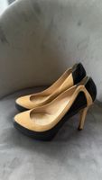 Guess by Marciano Leder Heels Beige/Schwarz, Größe 36 👠