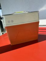 Glacière vintage rétro orange crème pique-nique camping