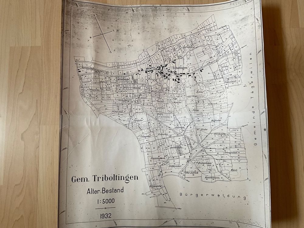 Documenti: Zonenplan Triboltingen (TG) 1932 – Usato da Bottighofen venduto da onyx42