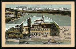 Herrliberg, Hotel Raben mit Ausblick auf