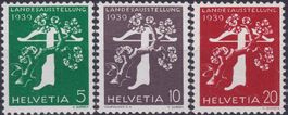 1939, 228yRm-230yRM (Landi) Rollenmarken postfrisch, K:70.-