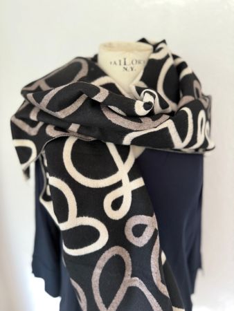 Neuware Schal Viskose Wolle Cashmere 180 x 70 cm