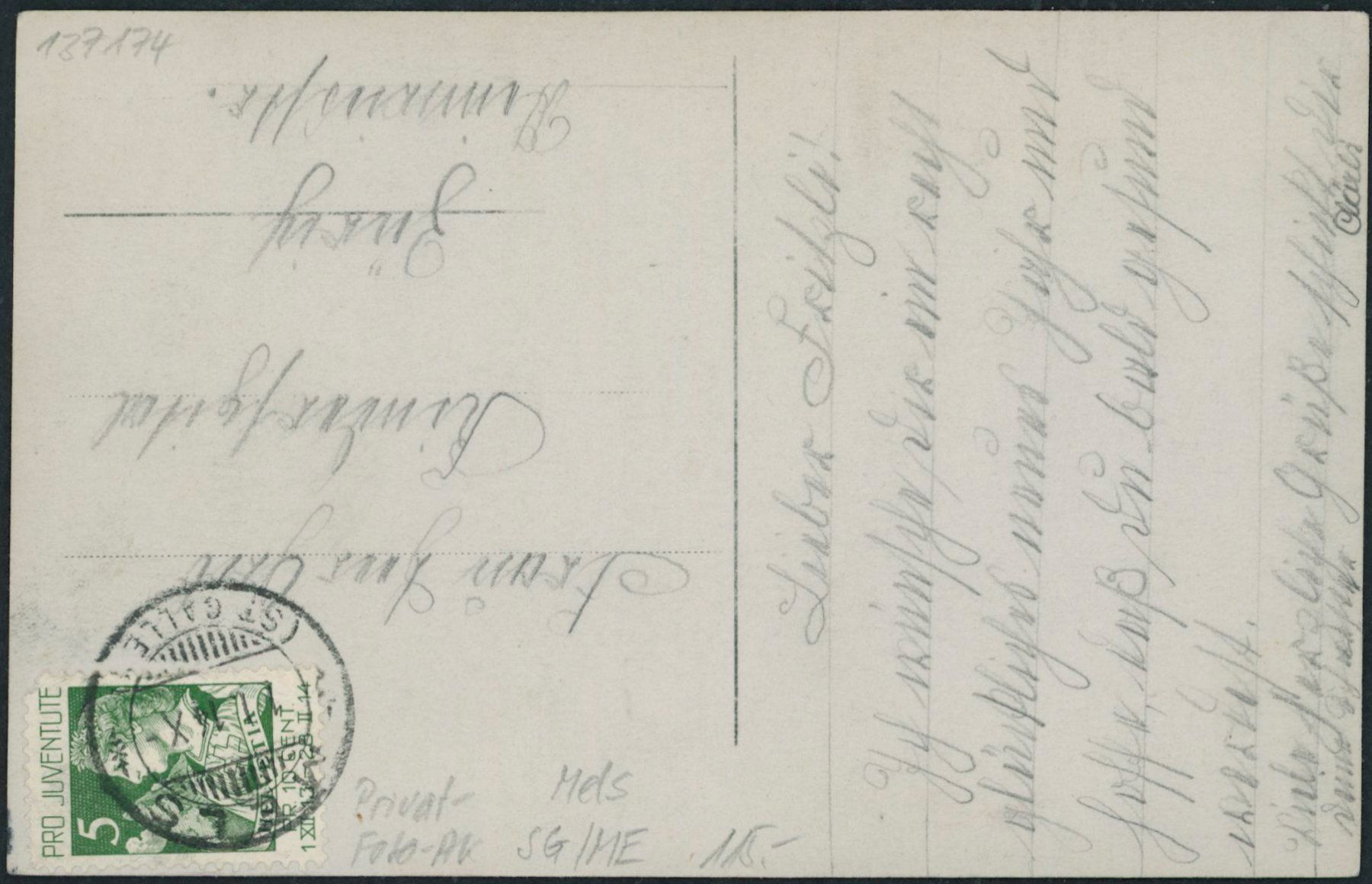 Cartoline postali: SG Mels – Usato da Schindellegi venduto da dolpitz 1