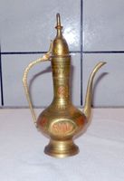 Kaffee - oder Teekännli, Messing, Ø 7/13cm, Gesamthöhe 22cm