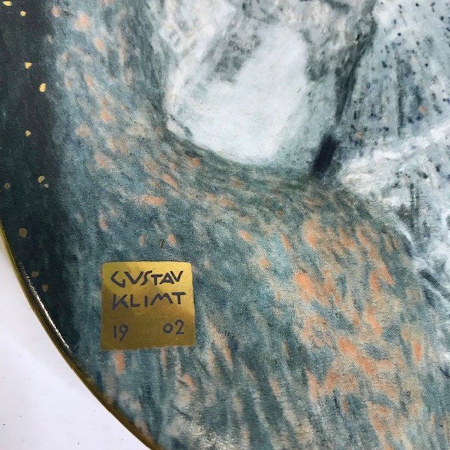 Teller: Teller mit Klimt Gemälde Portrait der Marie Henneberg – Neu (gemäss Beschreibung) aus Zürich von gigimai67 2
