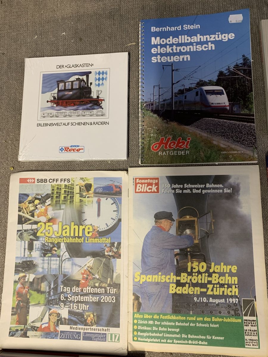 Modelleisenbahnen: 10 Eisenbahnbücher-Zeitungen, Emil72 – Neu (gemäss Beschreibung) aus Winden von EmilNeu 1