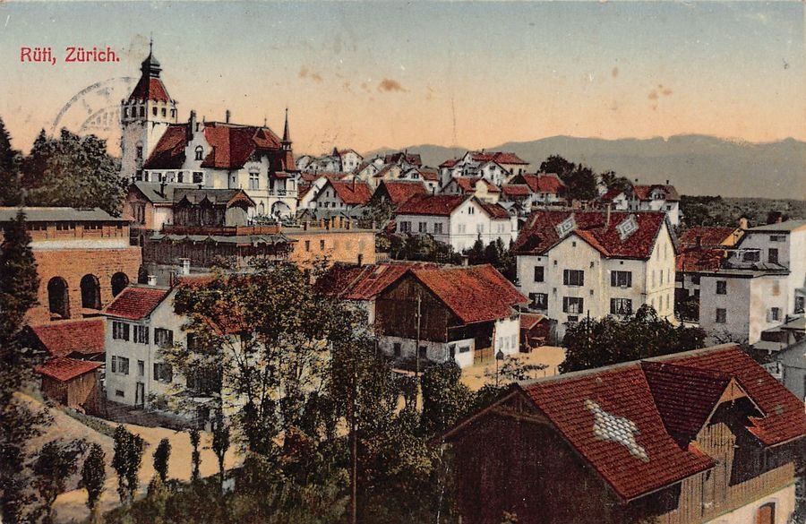 Cartoline postali: Rüti ZH, gelaufen 1910 – Usato da Frauenfeld venduto da POML