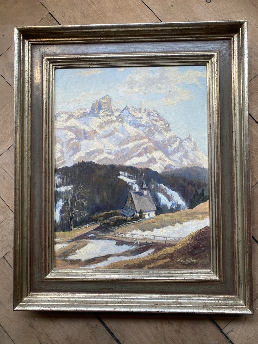 Gemälde: APPENZELLER-LANDSCHAFT P.EUGSTER  ÖLGEMÄLDE – Gebraucht aus St. Gallen von Goldband