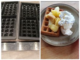 Betty Bossi 2 Silikonformen Waffeln Gaufres Waffelform