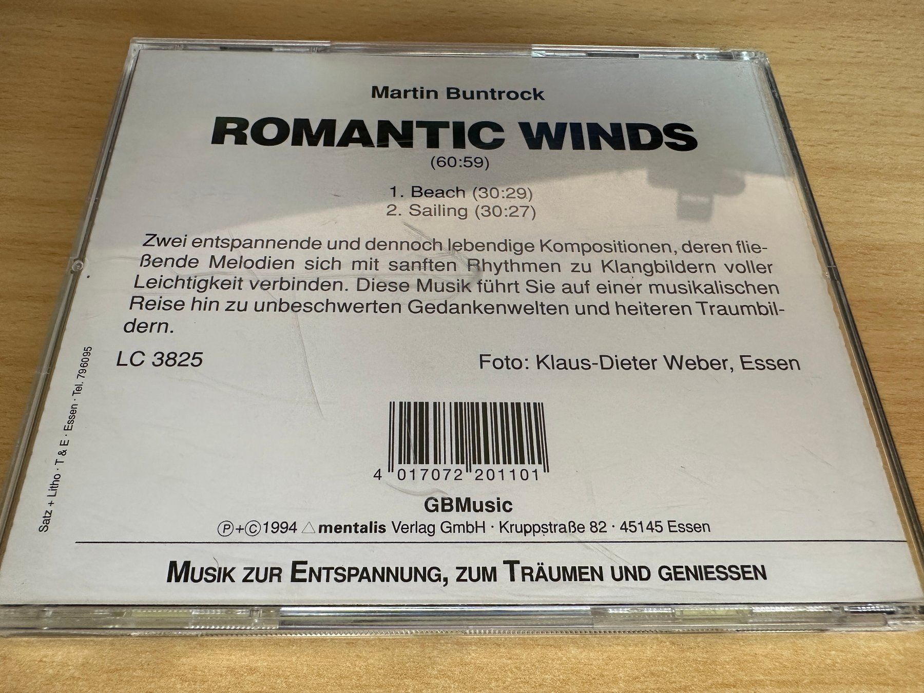 CDs: Martin Buntrock – Romantic Winds – Gebraucht aus Rikon im Tösstal von Alpenmutz 1