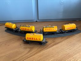 5x Güterwagen Shell - Märklin