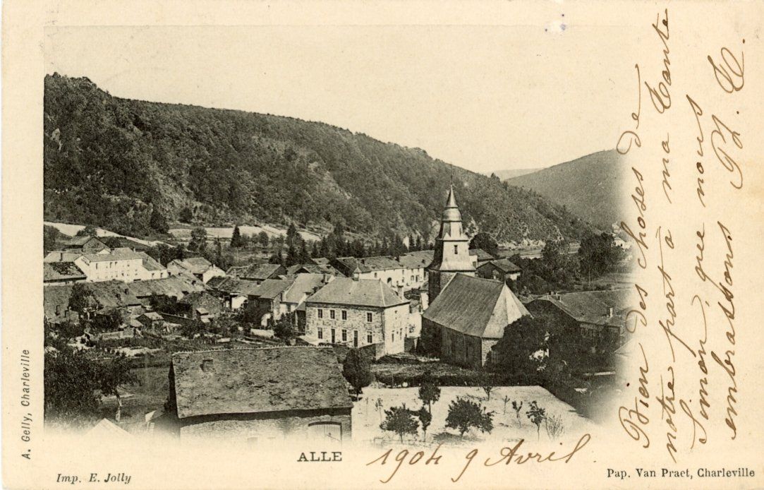Cartoline postali: Alle   JU         en 1904 – Usato da Brig venduto da Valcards54