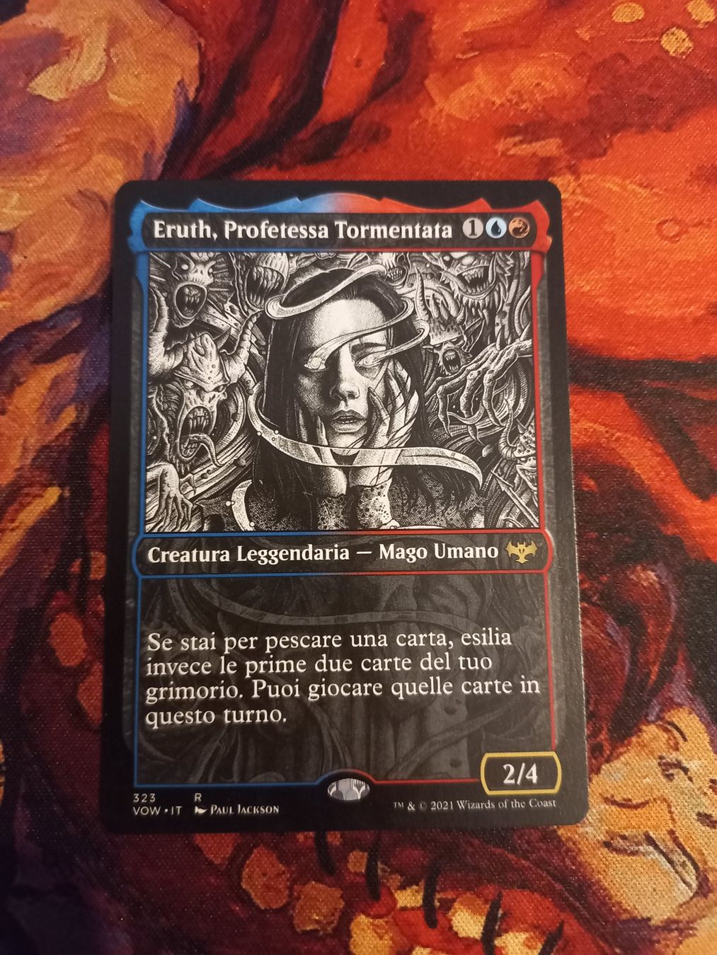 Magic The Gathering Sammelbilder & Trading cards: 1x MTG Eruth, Profetessa tormentata italiano – Gebraucht aus Monteggio von Ta-Da