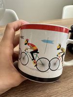 Tasse mit Velo Fahrern