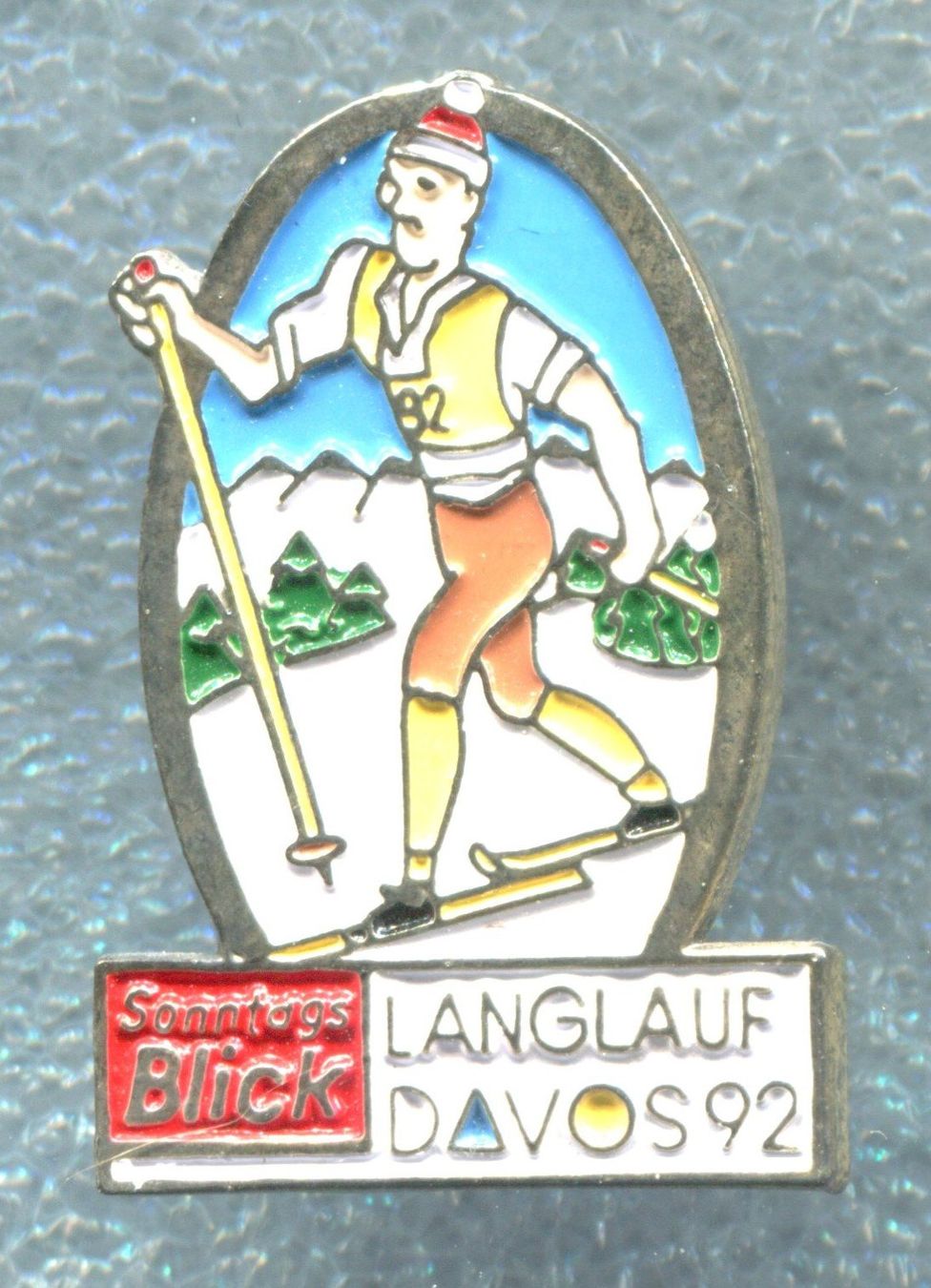 Plaquettes & Badges: Sonntags Blick  DAVOS  Langlauf '92 – D'occasion à Winterthur par Sammleroase