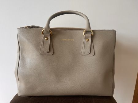 Russell & Bromley London, Grey Leather Tote Bag 