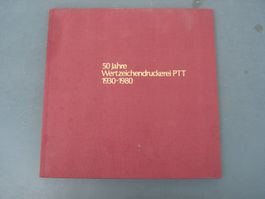 Buch 50 Jahre Wertzeichendruckerei, 1980, mit Vignette