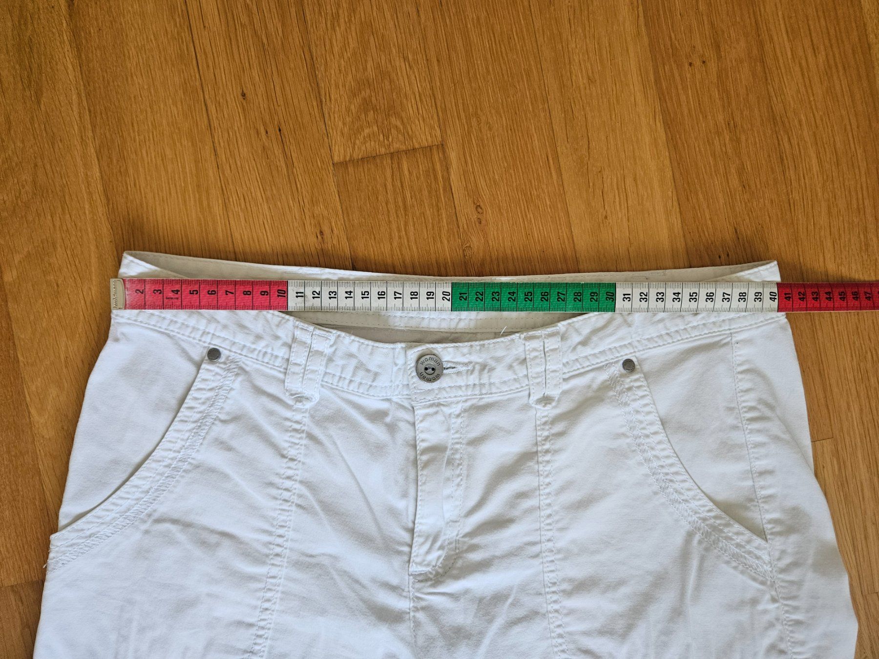 Pantaloni: Caprihose weiss Gr. 40 – Usato da Möriken AG venduto da pam66 2