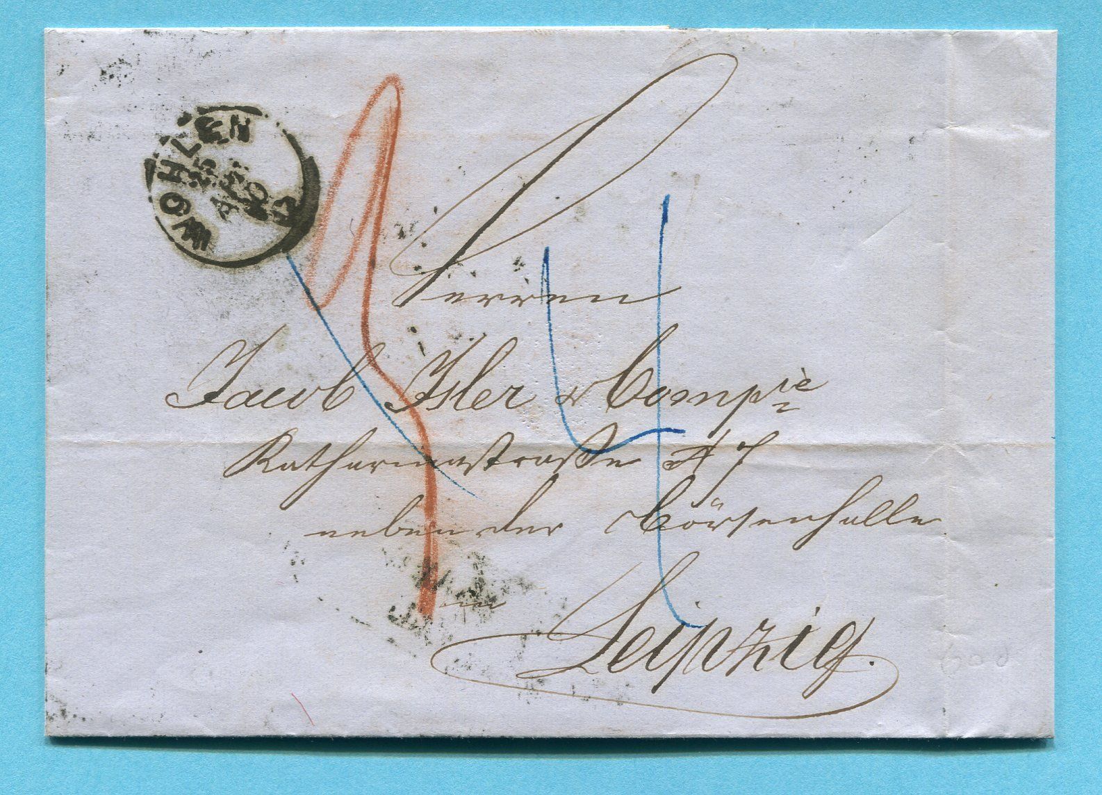 Tous les timbres: Faltbrief von Wohlen nach Leipzig – D'occasion à Opfikon par Prophila