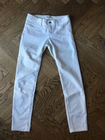 Pantalon slim taille basse blanc Tally Weijl