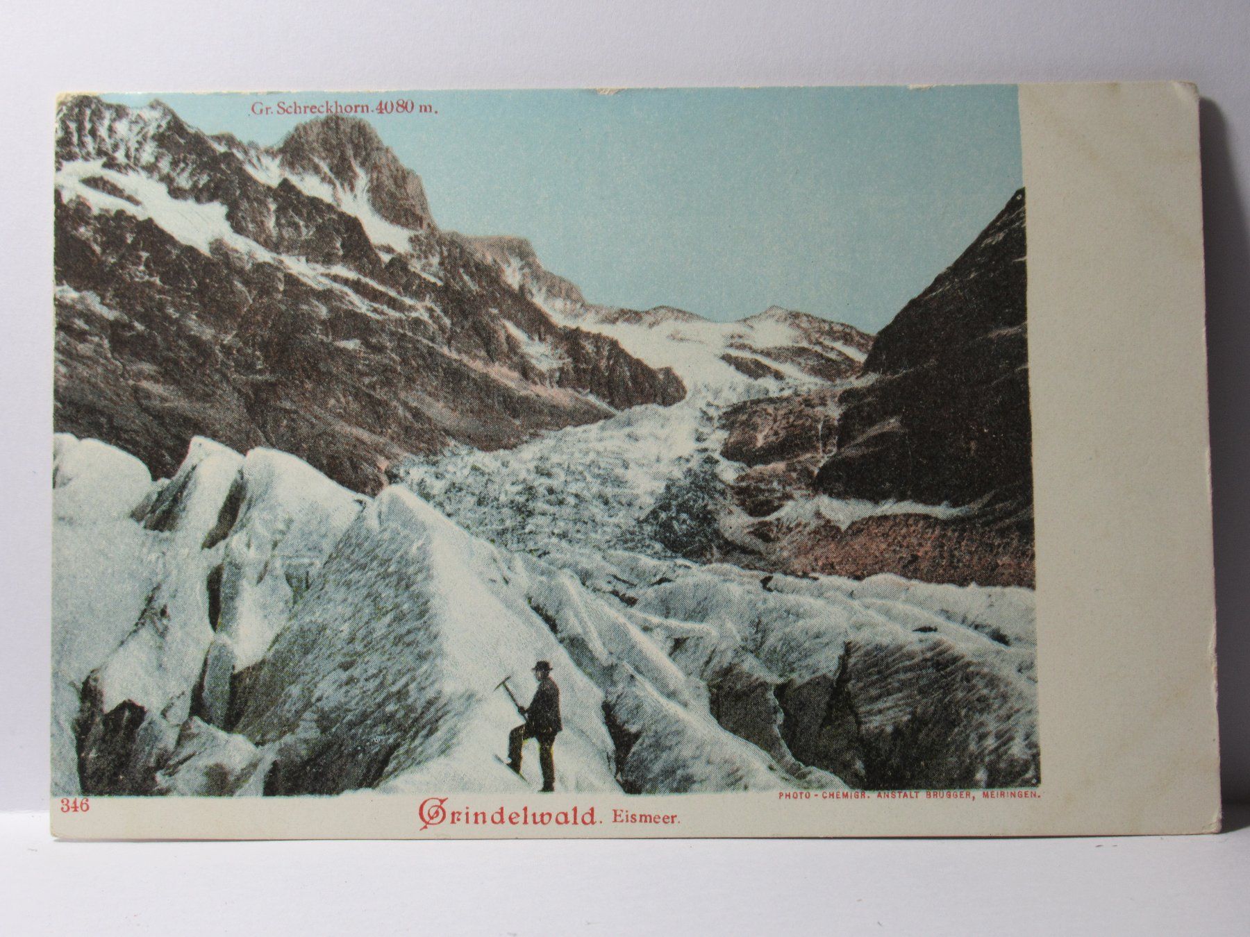 Cartoline postali: Grindelwald , Gr. Schreckhorn , Bergsteiger – Nuovo (secondo la descrizione) da Grenchen venduto da Bluemchen1900