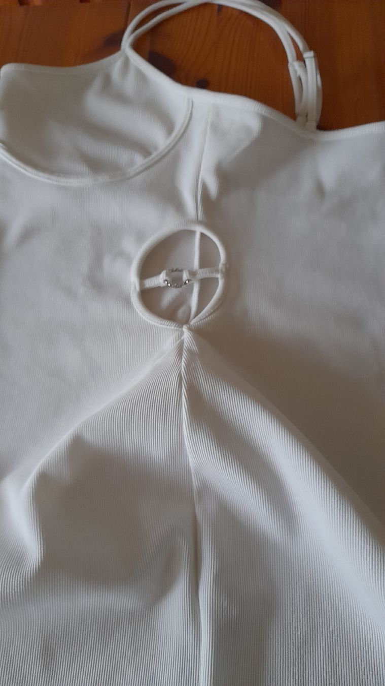 Bershka Kleider: Kleid lang Gr. S in ecruweiss – Gebraucht aus Nesslau von Churfirsten08 1