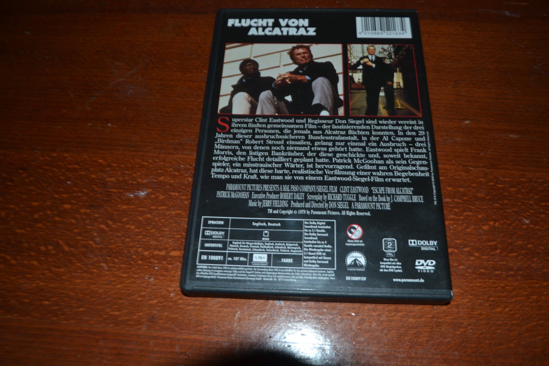 Tutti i DVDs: Flucht von Alcatraz (DVD) – Usato da Laupen ZH venduto da chefdom 1