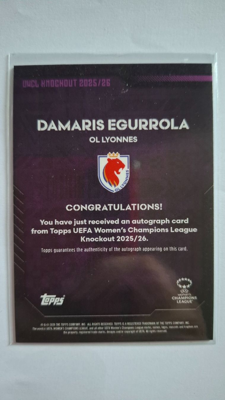 Topps Sammelbilder & Trading cards: Damaris Egurrola OL Lyonnes /50 – Gebraucht aus Neuhausen am Rheinfall von Schweizer83 1