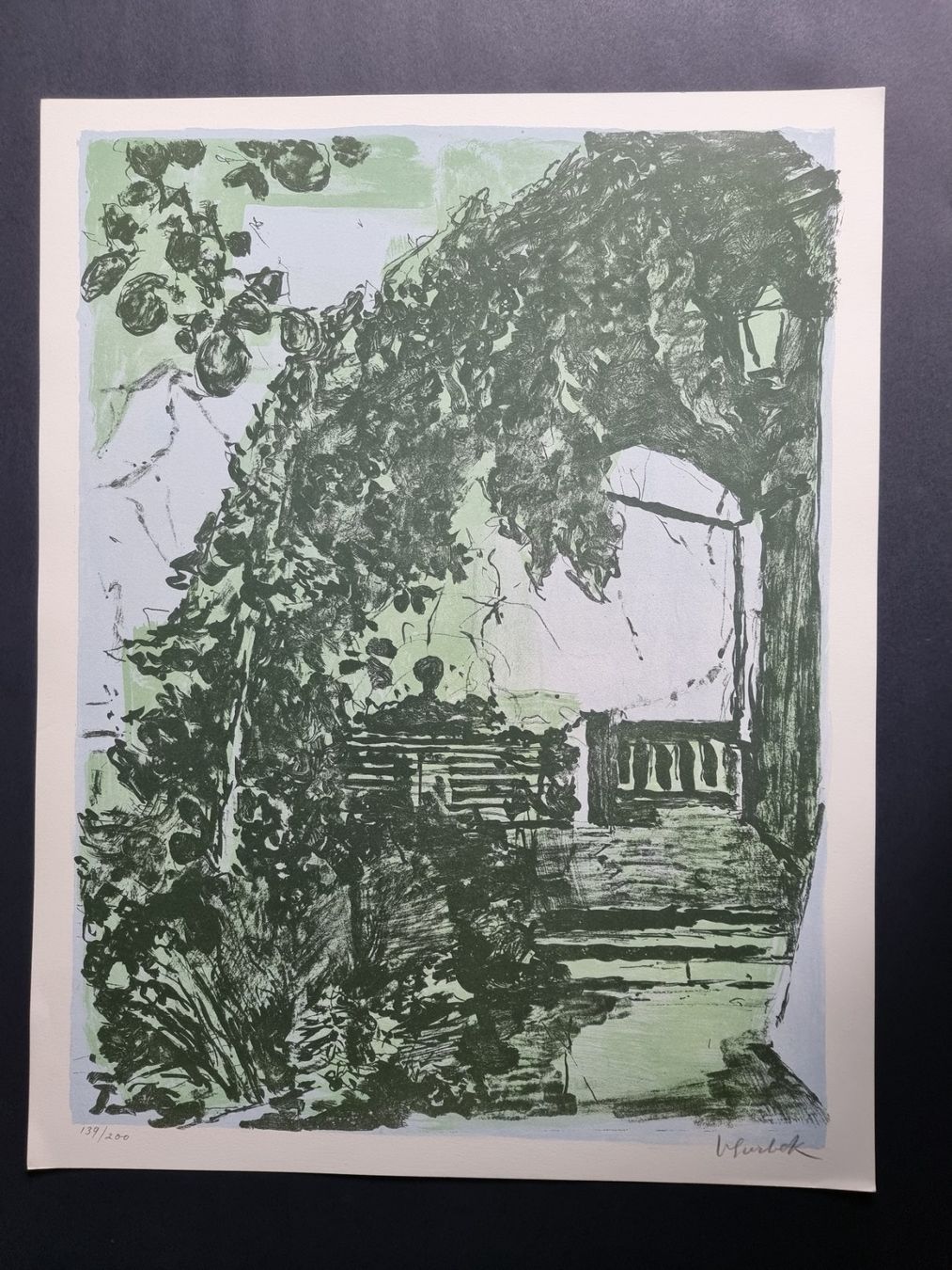 Grafica & Litografie: VIKTOR SURBEK LITHOGRAPHIE SIGNIERT NUMMERIERT – Usato da Gersau venduto da grafik-kunst