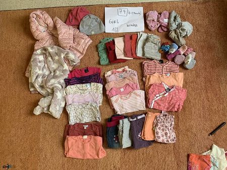 Lot Kinderkleider Mädchen 74 Winter (6-9 Monate) A