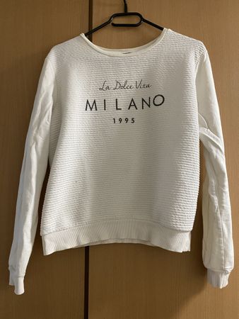 Atmosphere Pullover, Milano Print, Creme - Grösse 38