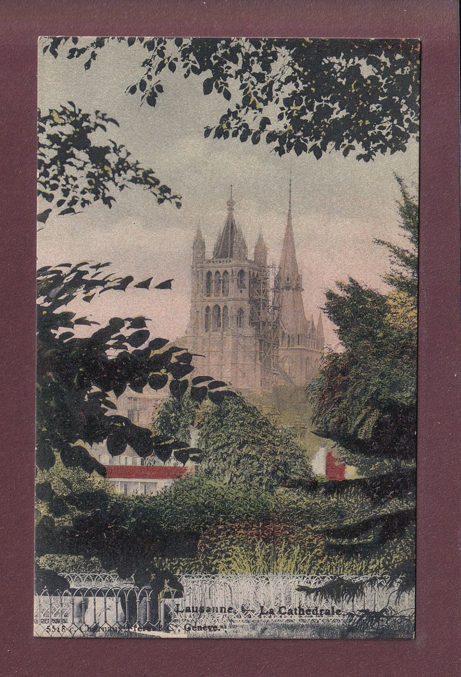 Ansichtskarten: LAUSANNE - Cathédrale - Charnaux Frères – Gebraucht aus Pully von nicecards