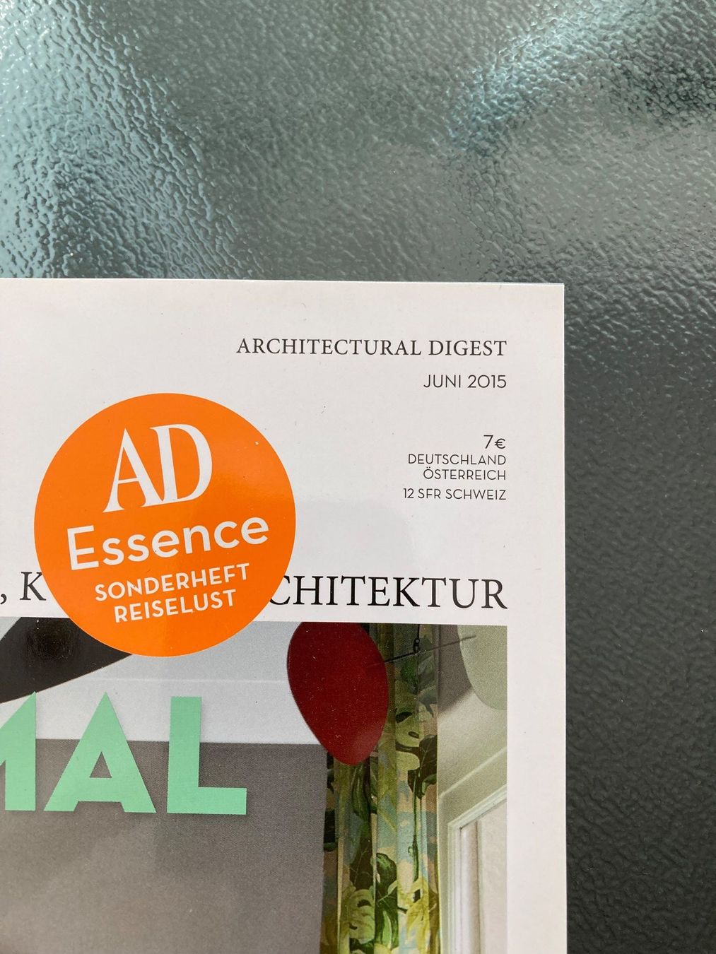 Riviste & Magazine: AD Magazin Architectural Digest, Juni 2015, mit Beilagen – Usato da Zürich venduto da dolcicaramelle2 2
