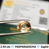 2.94 cts PADPARADSCHA SAPHIR mit Zertifikat 