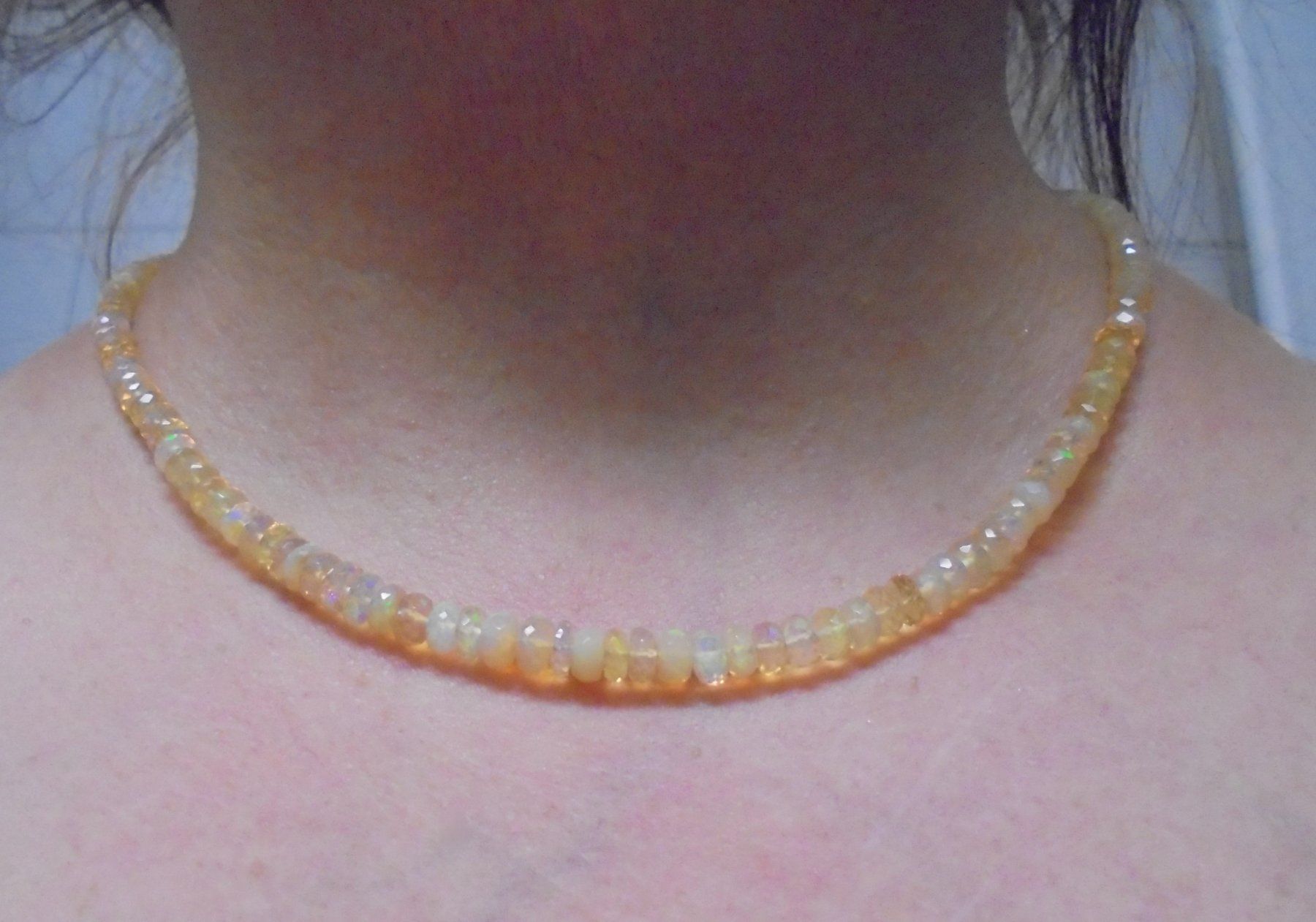 Catenine: Echtschmuck; Welo-Opal Halskette – Nuovo (secondo la descrizione) da Zuchwil venduto da maumauchi 2