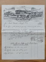 Antike Rechnung Briefkopf Lithographie Münchwilen 1897