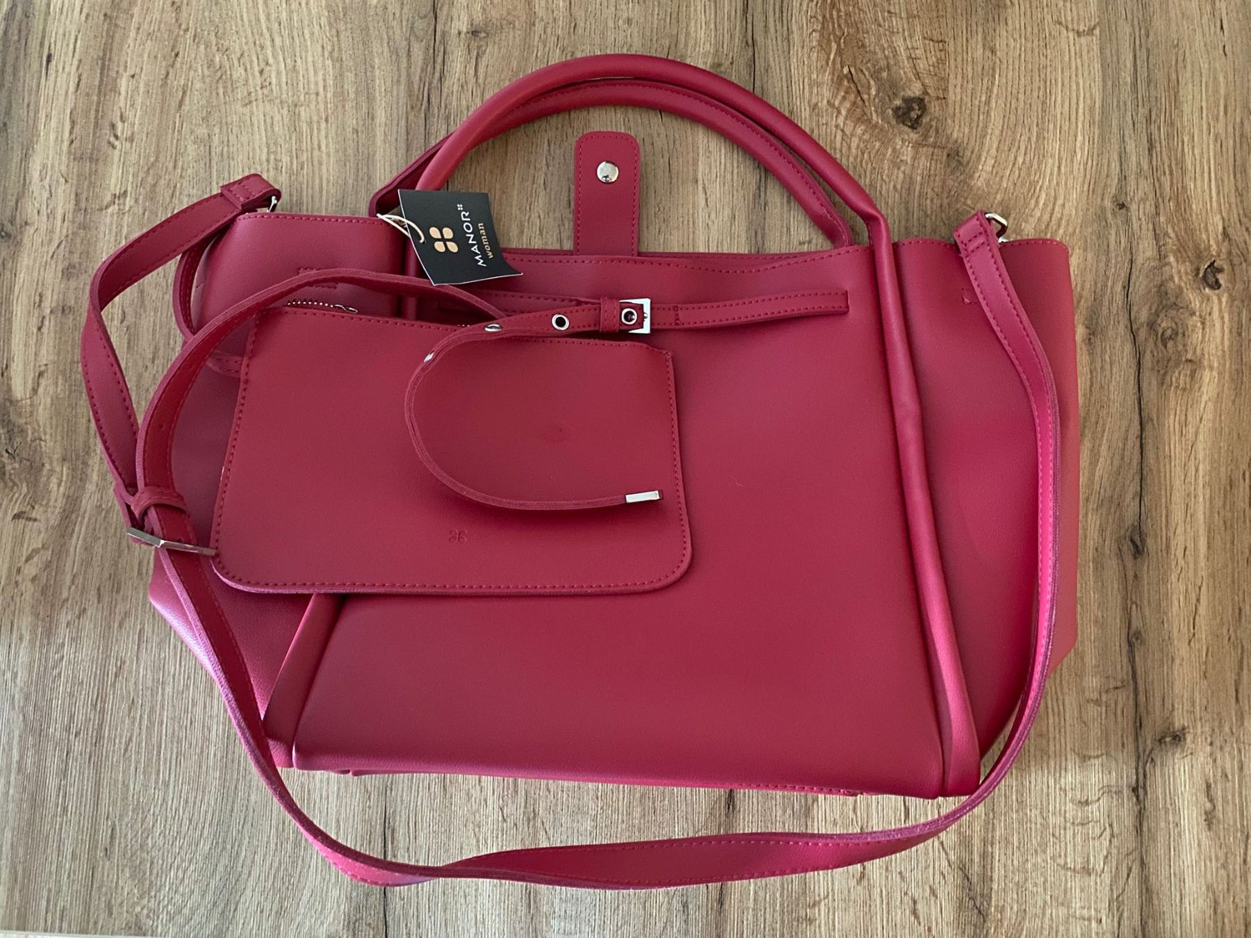 Manor Borse da donna: Manor Shopper Handtasche, neu, rosa – Nuovo (secondo la descrizione) da Uster venduto da faandrei 1